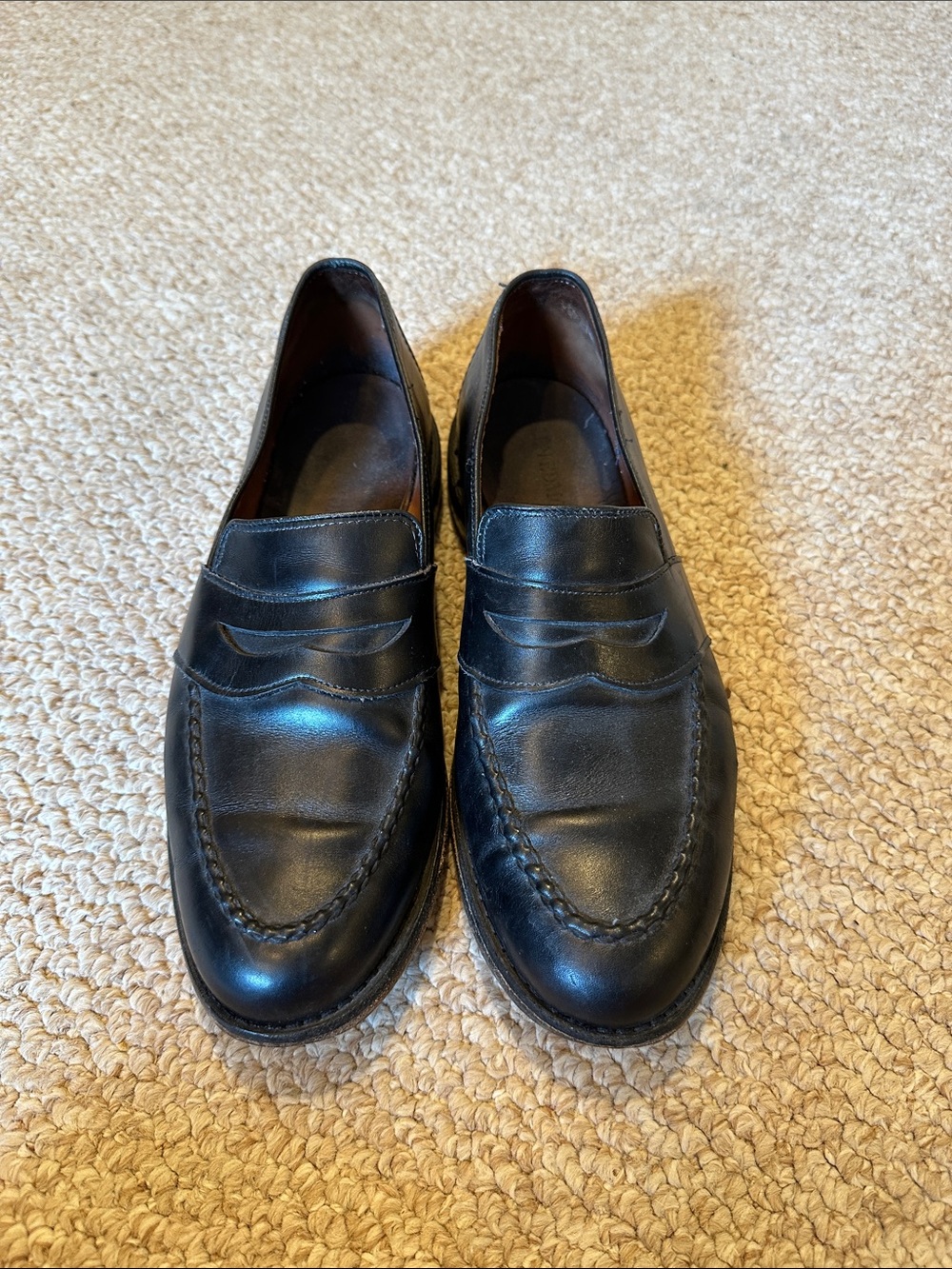 Allen Edmonds Black Leather Penny Loafers